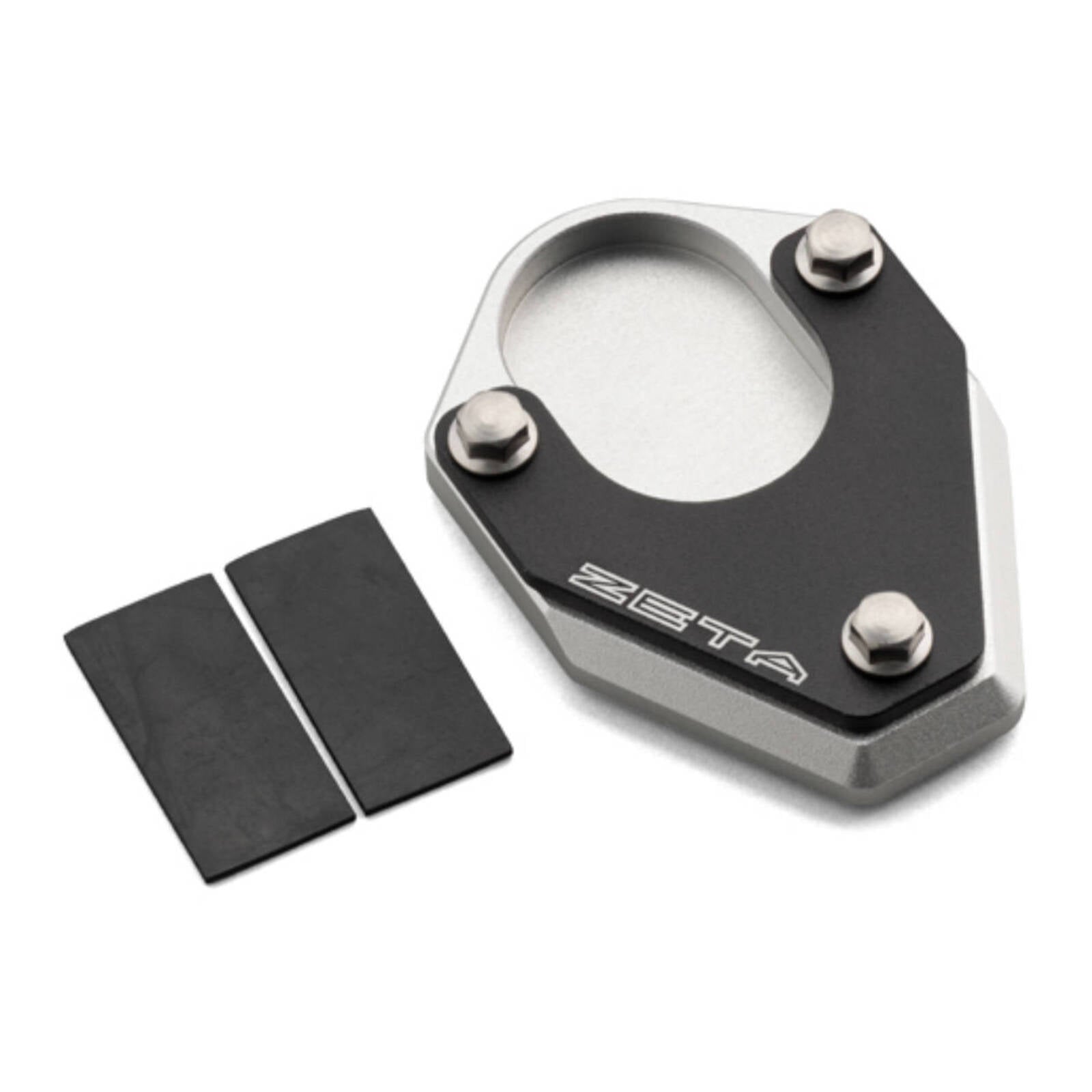Zeta Side Stand Extender - Black / Silver - KTM 1090 Adventure ('17-) / 1290 Sup