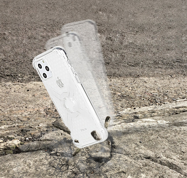 CUBE - CUBE iPhone 11 X-Guard Case Clear Grey + Infinity Mount - Shark Leathers