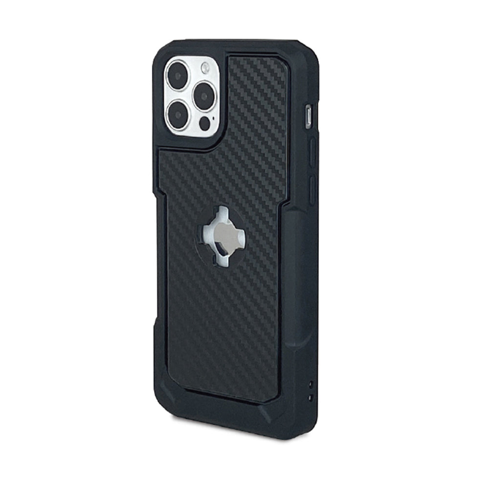 CUBE - CUBE iPhone 12 Pro Max X-Guard Case Carbon Fibre + Infinity Mount - Shark Leathers
