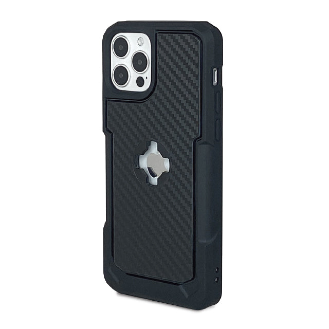 CUBE - CUBE iPhone 12 Pro Max X-Guard Case Carbon Fibre + Infinity Mount - Shark Leathers