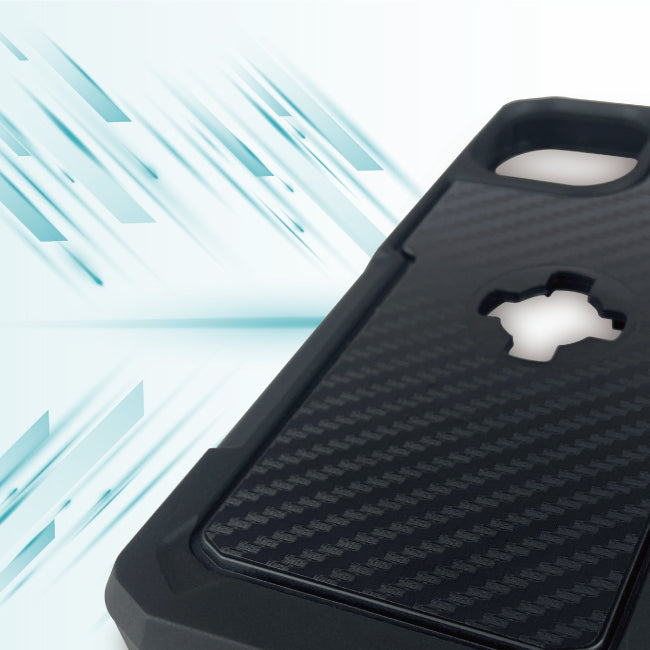 CUBE - CUBE iPhone 13 Pro X-Guard Case Carbon Fibre + Infinity Mount - Shark Leathers