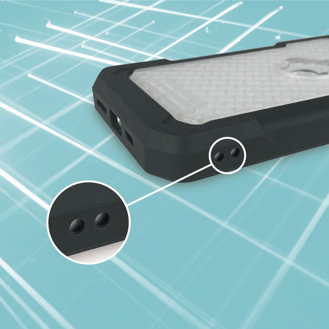 CUBE - CUBE iPhone 13 Pro Max X-Guard Case Carbon Fibre + Infinity Mount - Shark Leathers