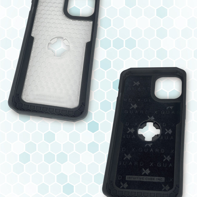 CUBE - CUBE iPhone 13 Pro Max X-Guard Case Carbon Fibre + Infinity Mount - Shark Leathers