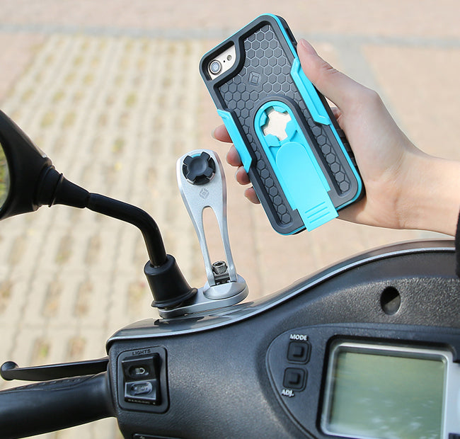 CUBE - CUBE X-Guard Mirror Mount A+ Black - Shark Leathers