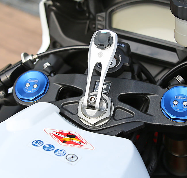 CUBE - CUBE Stem Hole Mount w/21-26mm(?)x40mm(D) - Shark Leathers