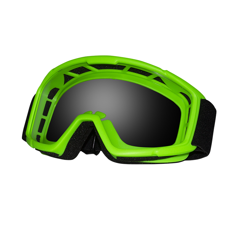 ZERO - ZERO GOGGLE SENIOR MX NEON GREEN - Shark Leathers