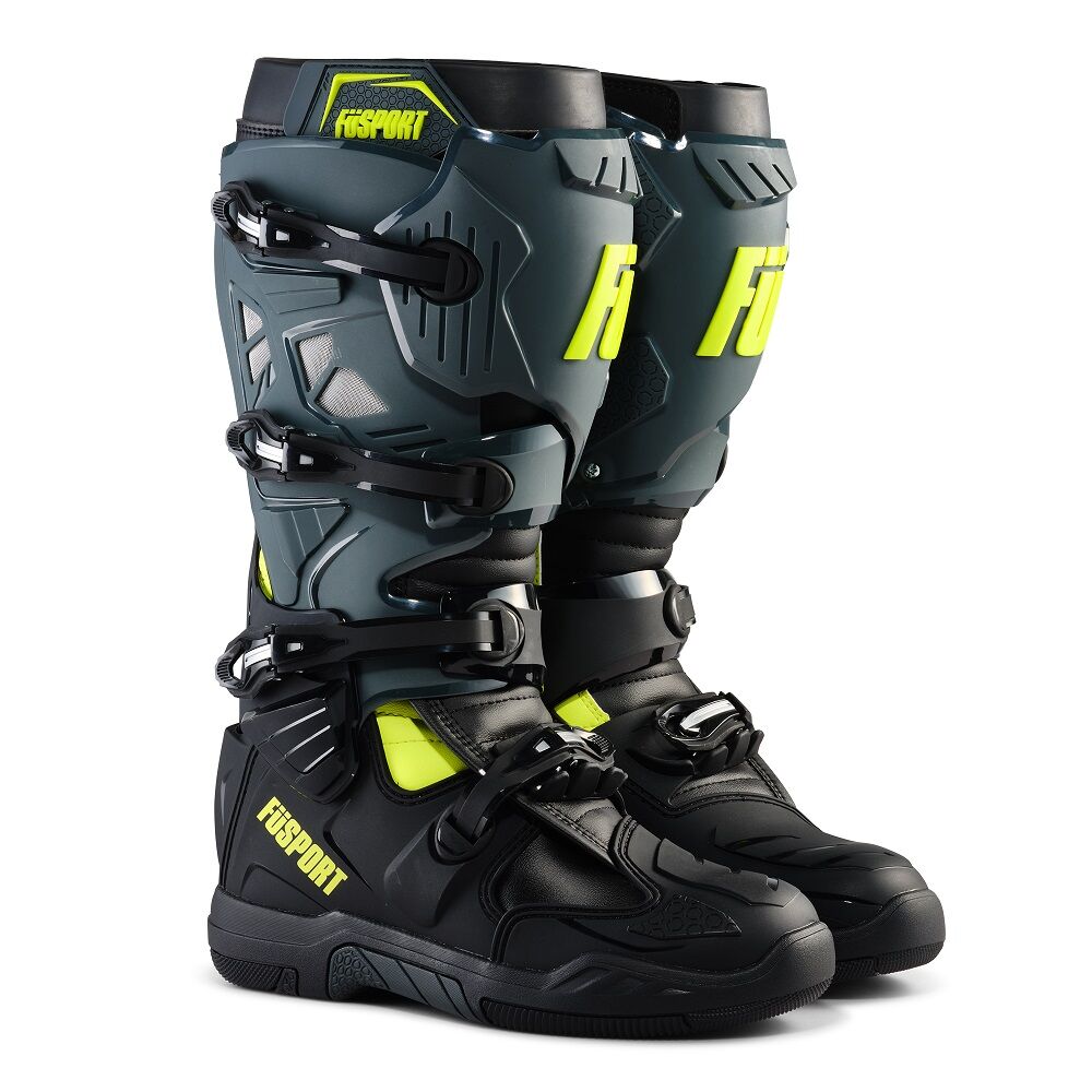 FUSPORT XTREME PILOT GRAY/BLACK/HI VIZ YELLOW BOOTS FUSPORT
