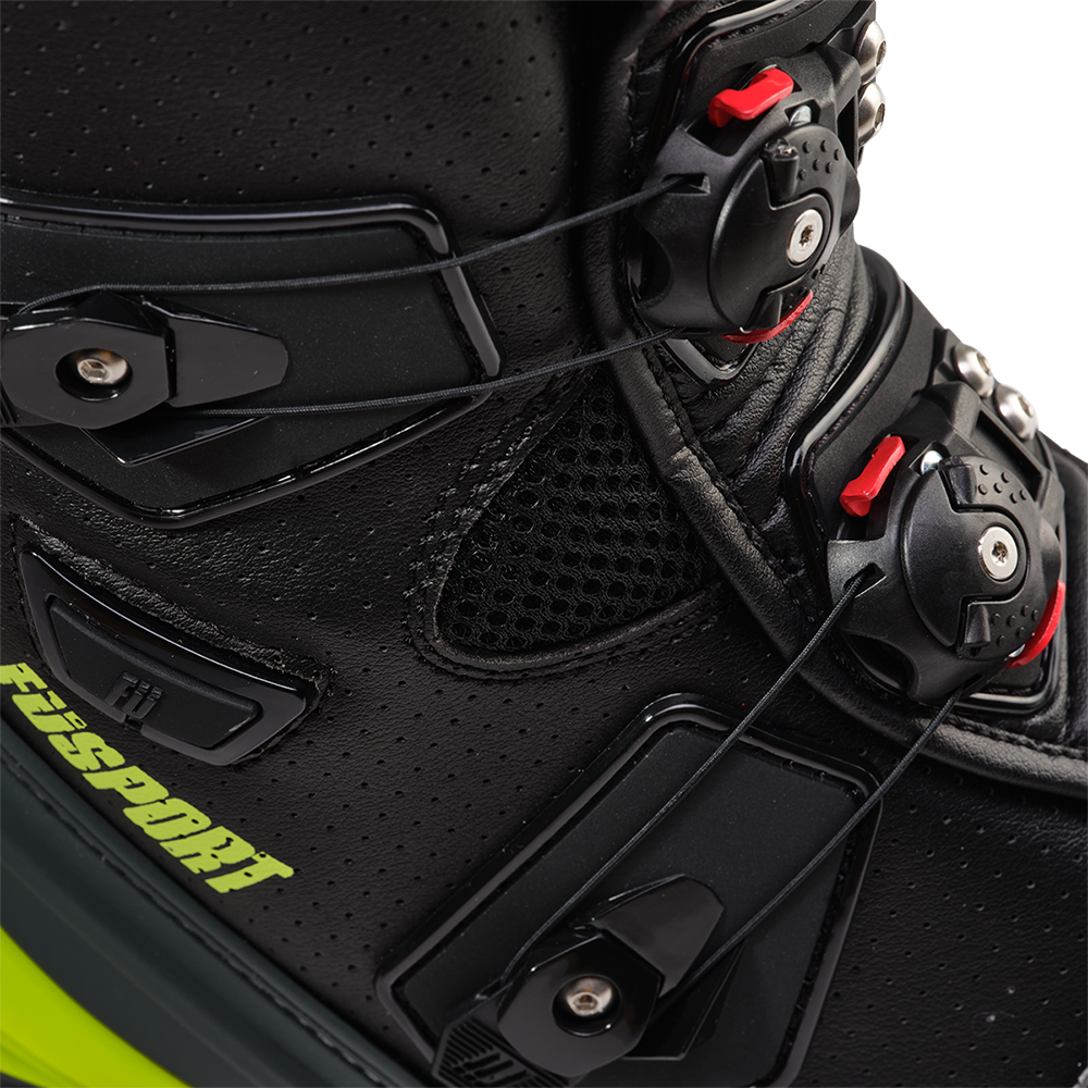 FUSPORT XR1 XTREME R BLACK/YELLOW BOOTS FUSPORT