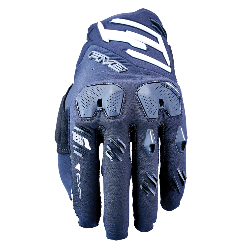 FIVE - FIVE E1 ENDURO BLACK/WHITE - Shark Leathers