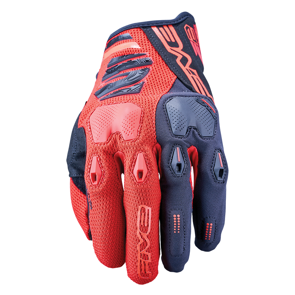 FIVE - FIVE E2 ENDURO BLACK/RED - Shark Leathers