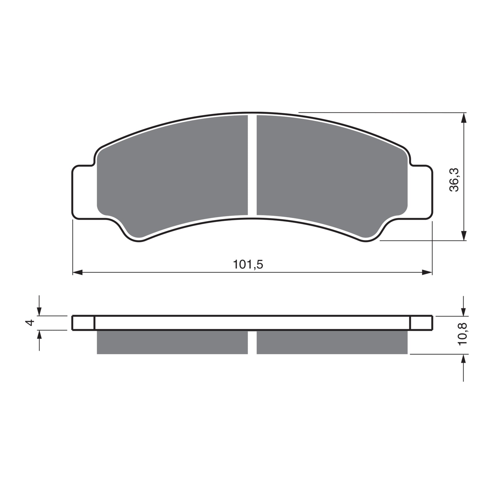 GOLDfren Brake Pads Off-Road Racing GF389 - K5