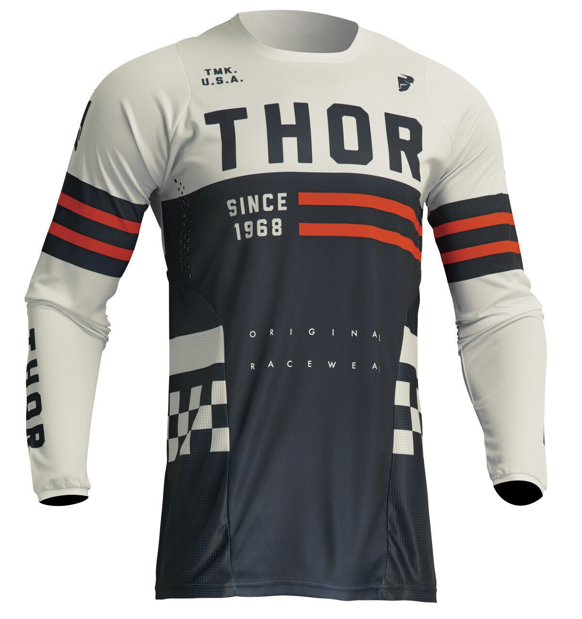 Thor 2024 Pulse Combat Midnight/Vintage White Youth Jersey