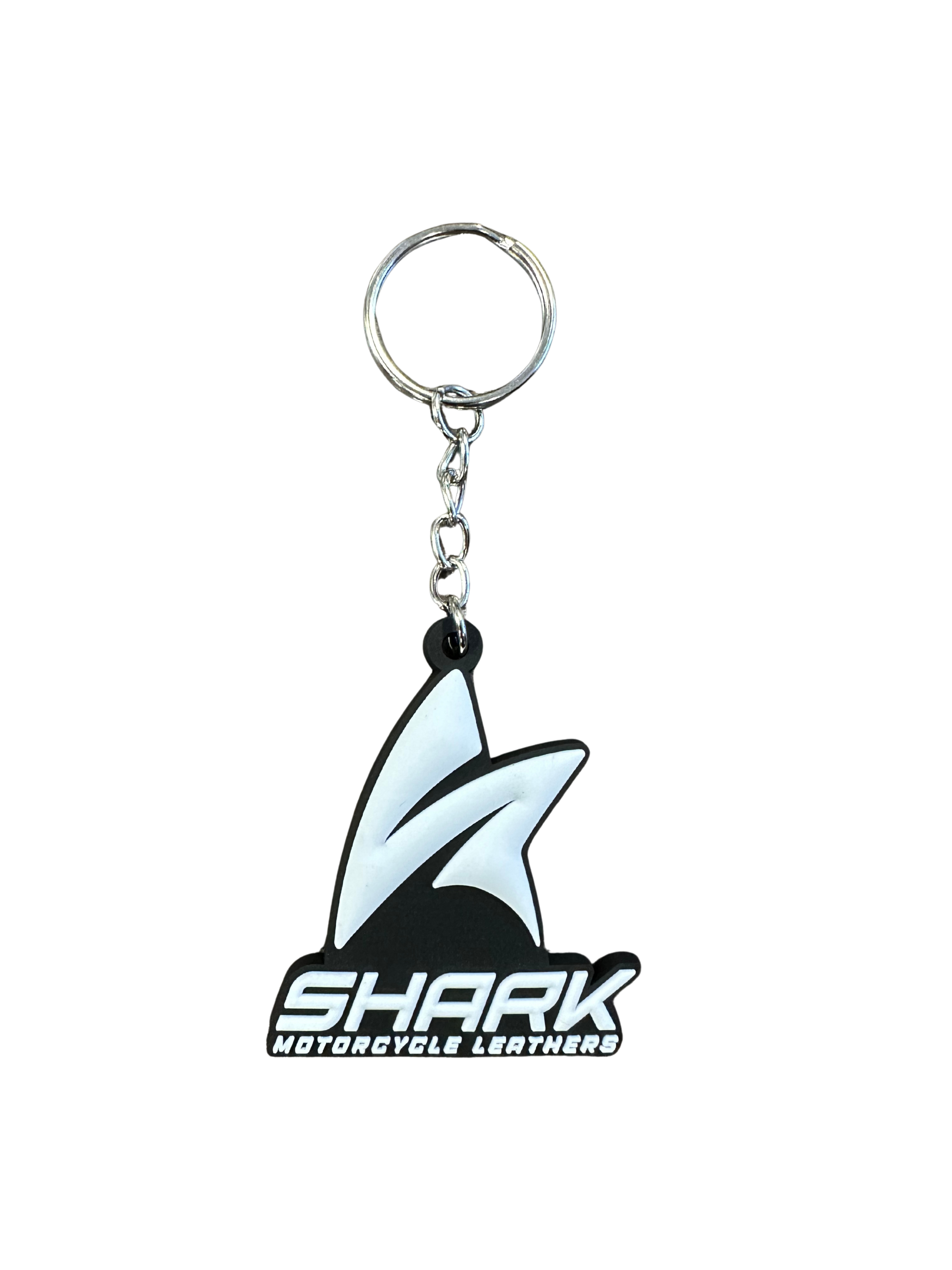 Shark Emblem Rubber Keyring