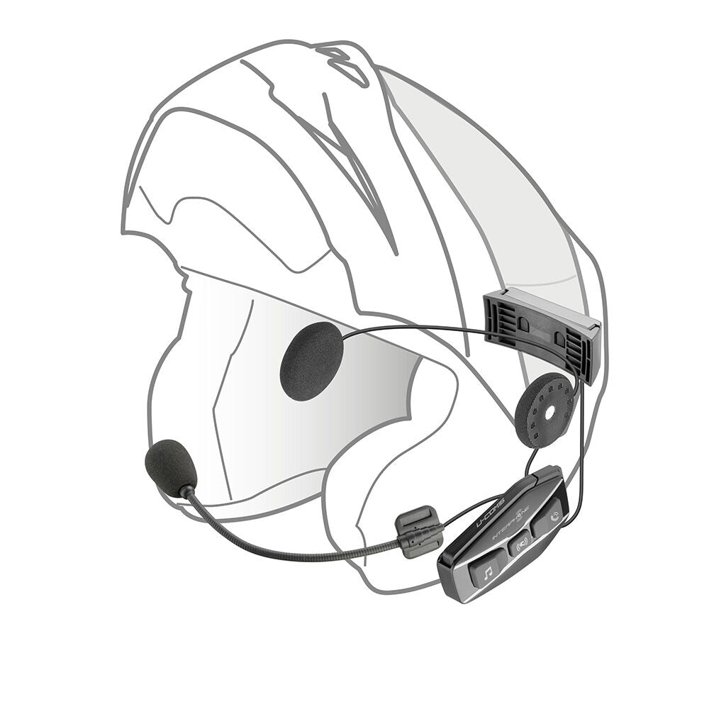 INTERPHONE UCOM16 (HD40mm) - (Sep Batt) TWIN-MESH HEADSET (up to 24-RIDER)