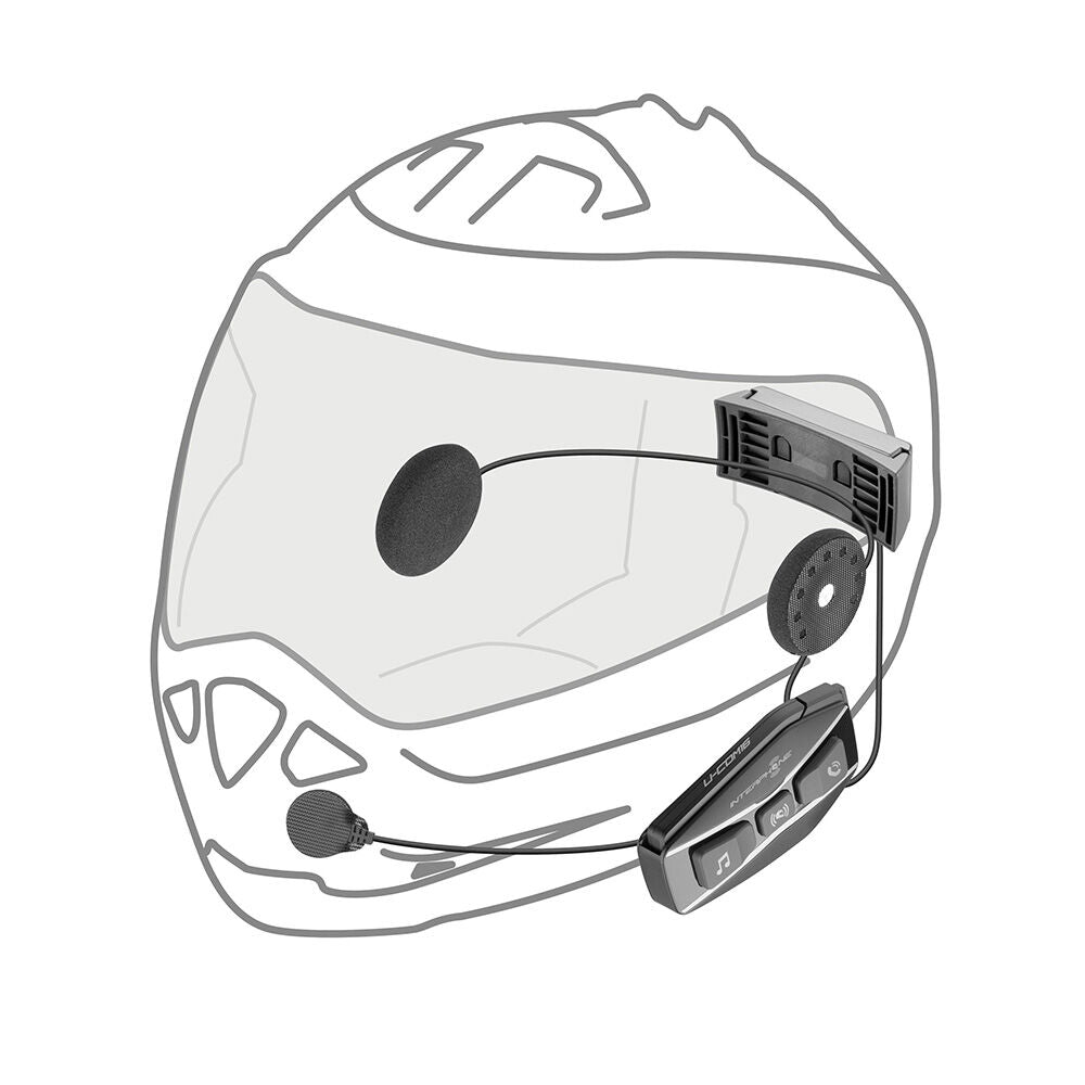 INTERPHONE UCOM16 (HD40mm) - (Sep Batt) TWIN-MESH HEADSET (up to 24-RIDER)