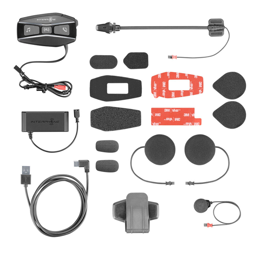 INTERPHONE UCOM16 (HD40mm) - (Sep Batt) TWIN-MESH HEADSET (up to 24-RIDER)