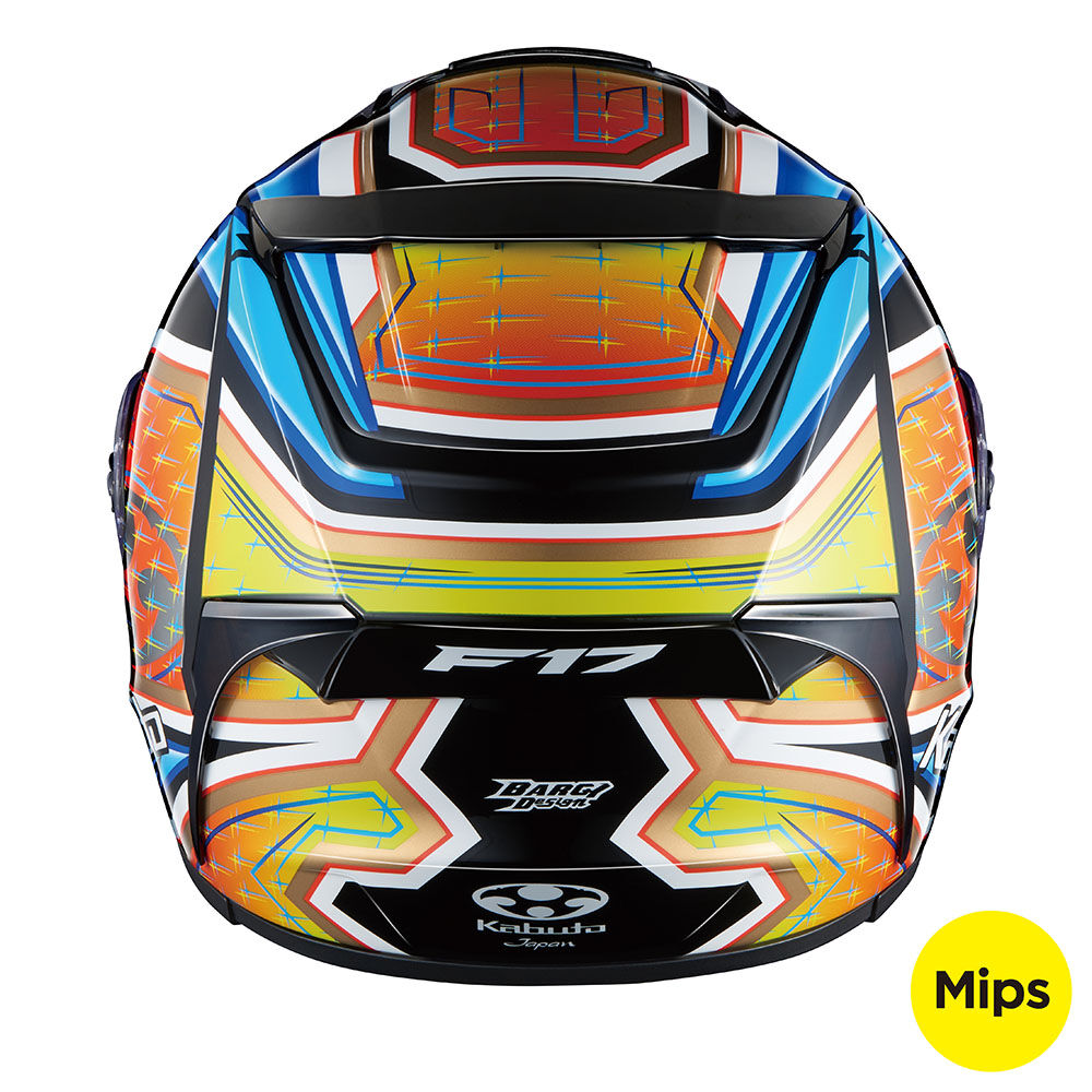 KABUTO F17 GP MIPS GLANZ BLUE YELLOW HELMET