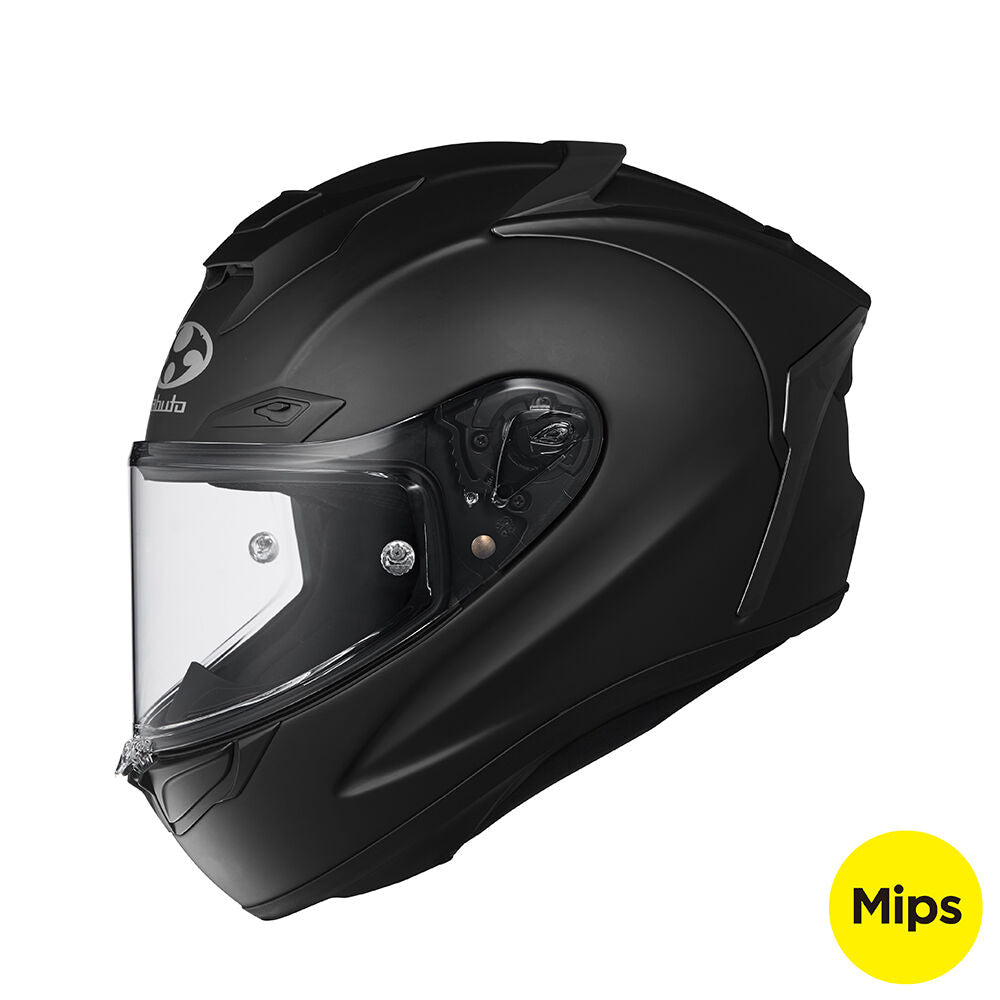 KABUTO F17 GP MIPS FLAT BLACK HELMET