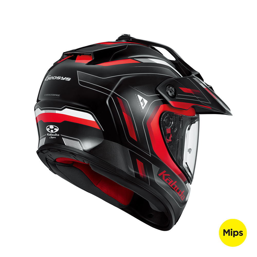 KABUTO GEOSYS GT MIPS BEAT BLACK RED HELMET