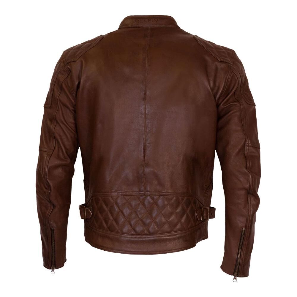 Merlin Chester Café D3O® Leather Jacket Brown