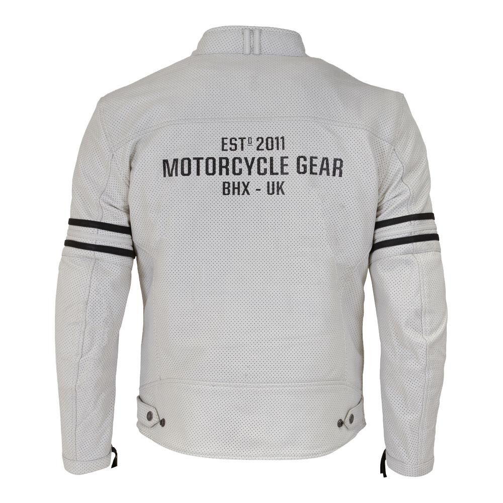 Merlin Revival D3O® Perforated Leather Jacket White