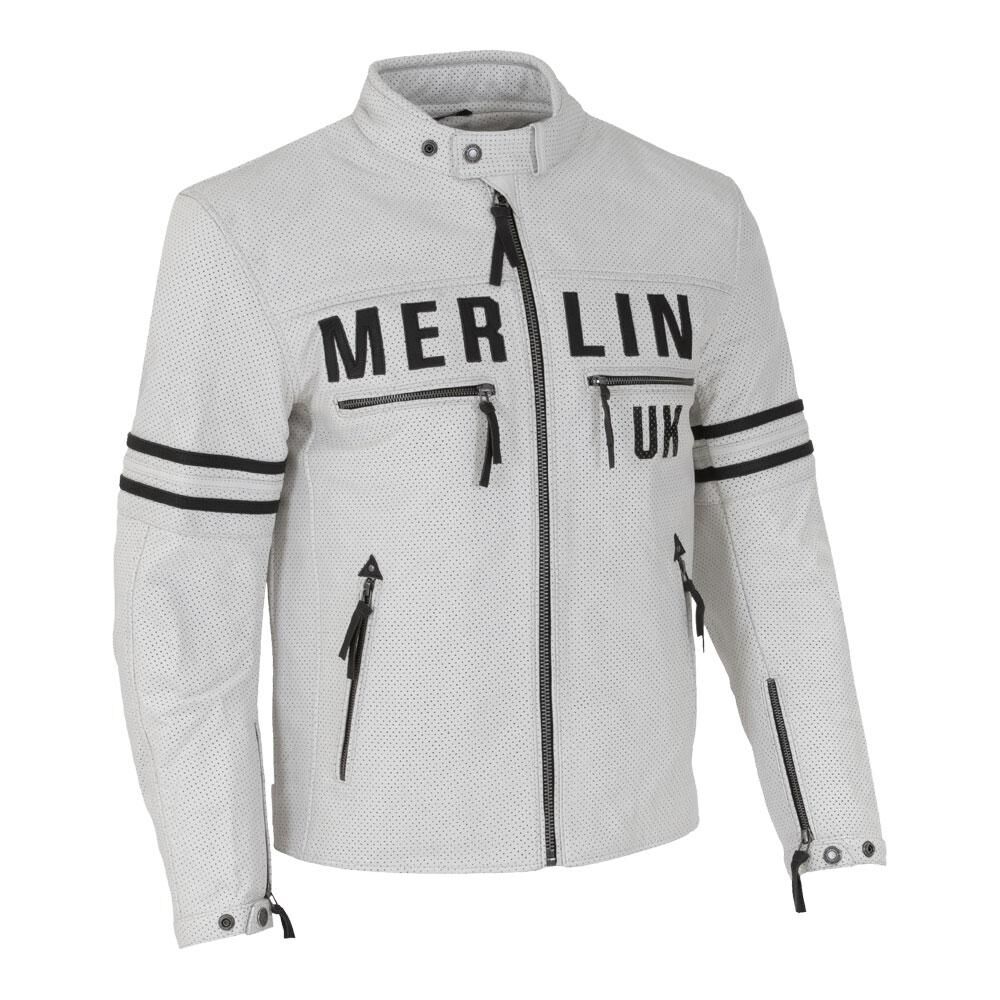 Merlin Revival D3O® Perforated Leather Jacket White