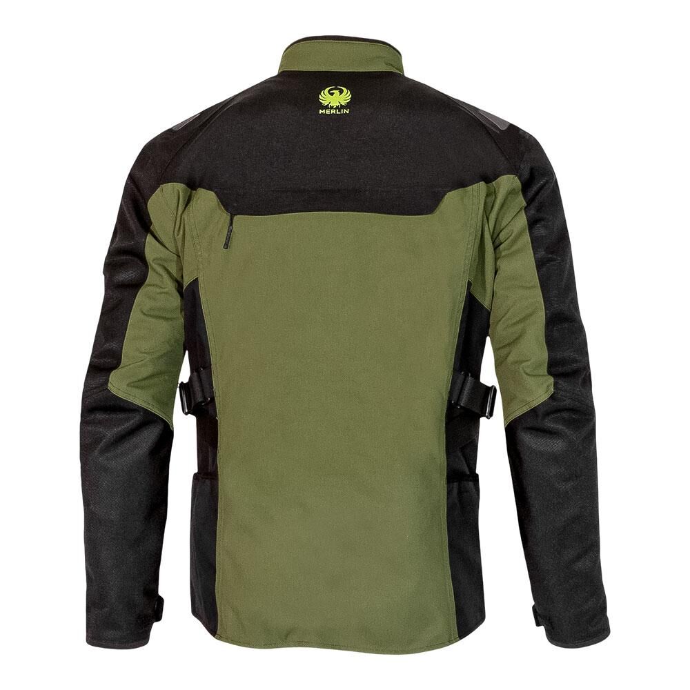 Merlin Navar Laminated D3O® Jacket Black/Dark Green