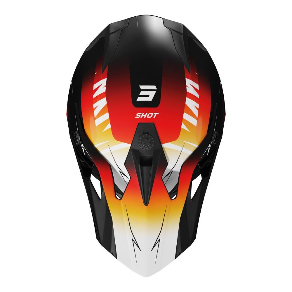 Shot Pulse Kid X-Treme Helmet Orange/Red Glossy