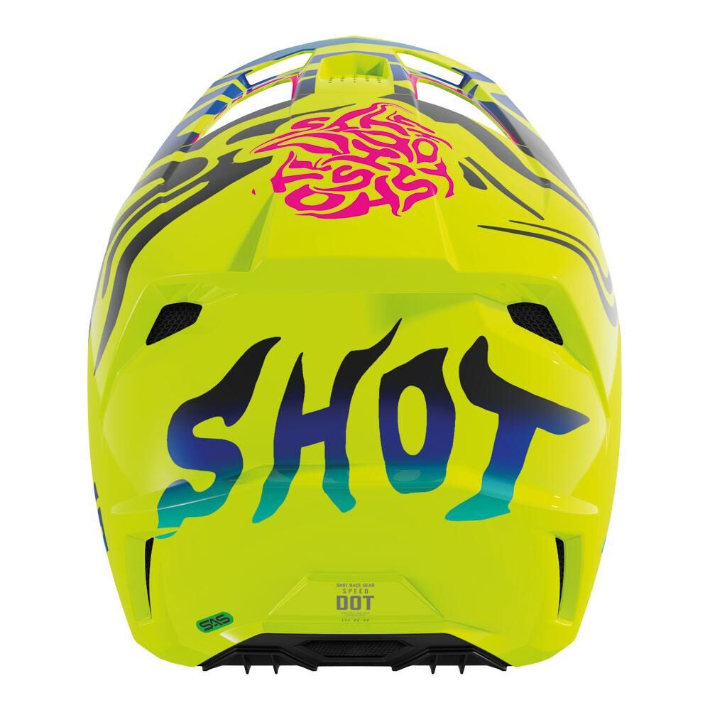 Shot Speed Kid Ghost Helmet Neon Yellow Glossy