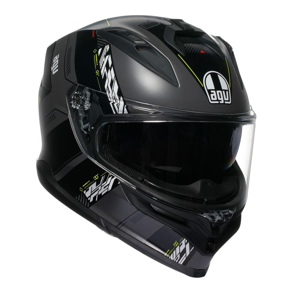 AGV K7 - KYBER MATT GREY/YELLOW FLUO