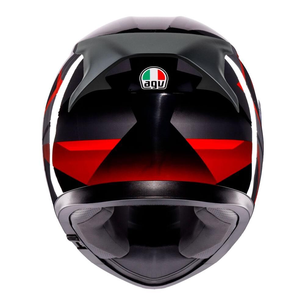 AGV K3 - STRIGA MATT BLACK/GREY/RED