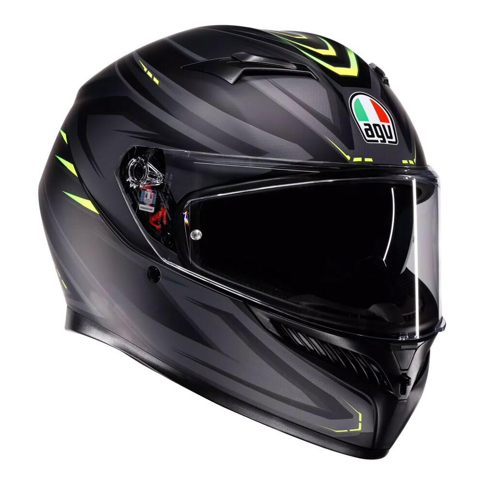 AGV K3 - SYTH MATT BLACK/YELLOW FLUO