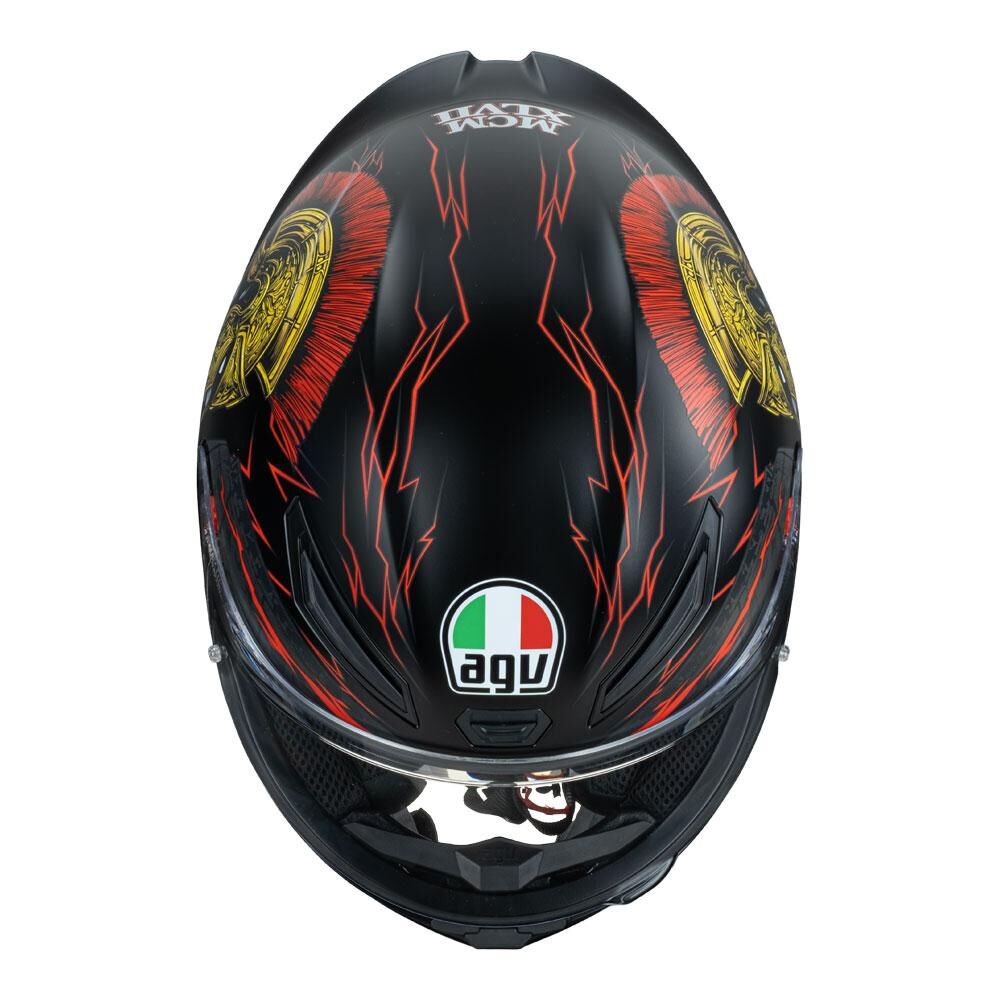 AGV K1 S - GLADIATOR MATT BLACK/GOLD/RED