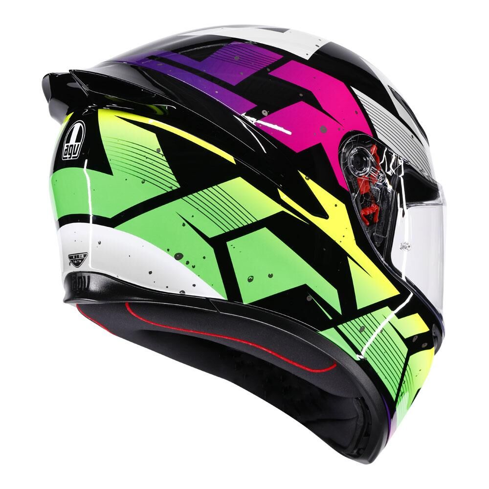 AGV K1 S - PUNKPULSE BLACK/PURPLE/LIME