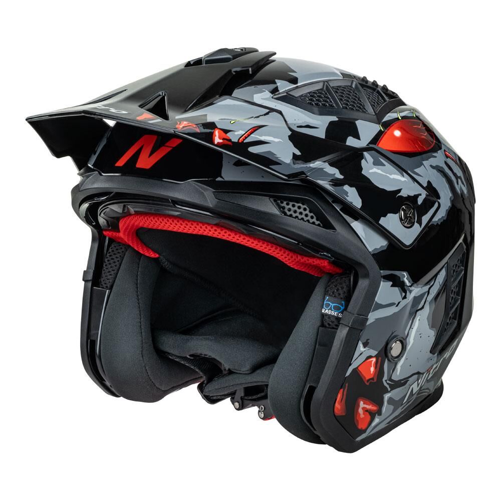 NITRO NZ302 TOXIC GREY/RED