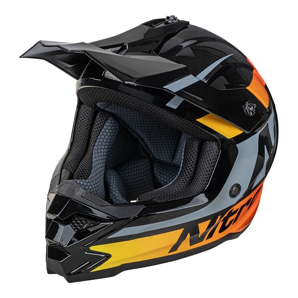 NITRO MX710 YOUTH ONYX-Q2 YELLOW/RED