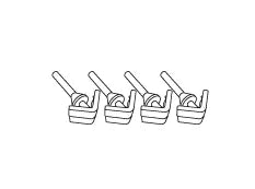 SHAD REPLACEMENT RUBBER BUMPER (SET 4)