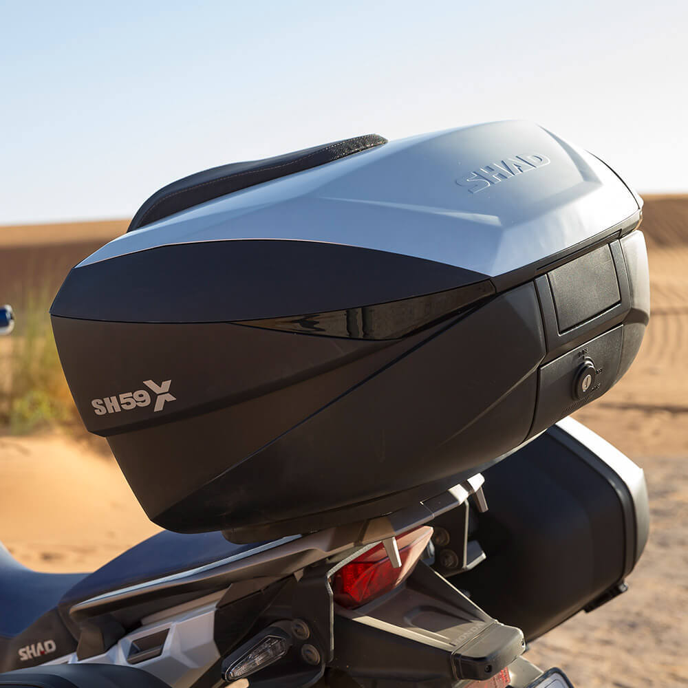 SHAD - SHAD EXPANDABLE TOP CASE SH59X ALUMINIUM - Shark Leathers