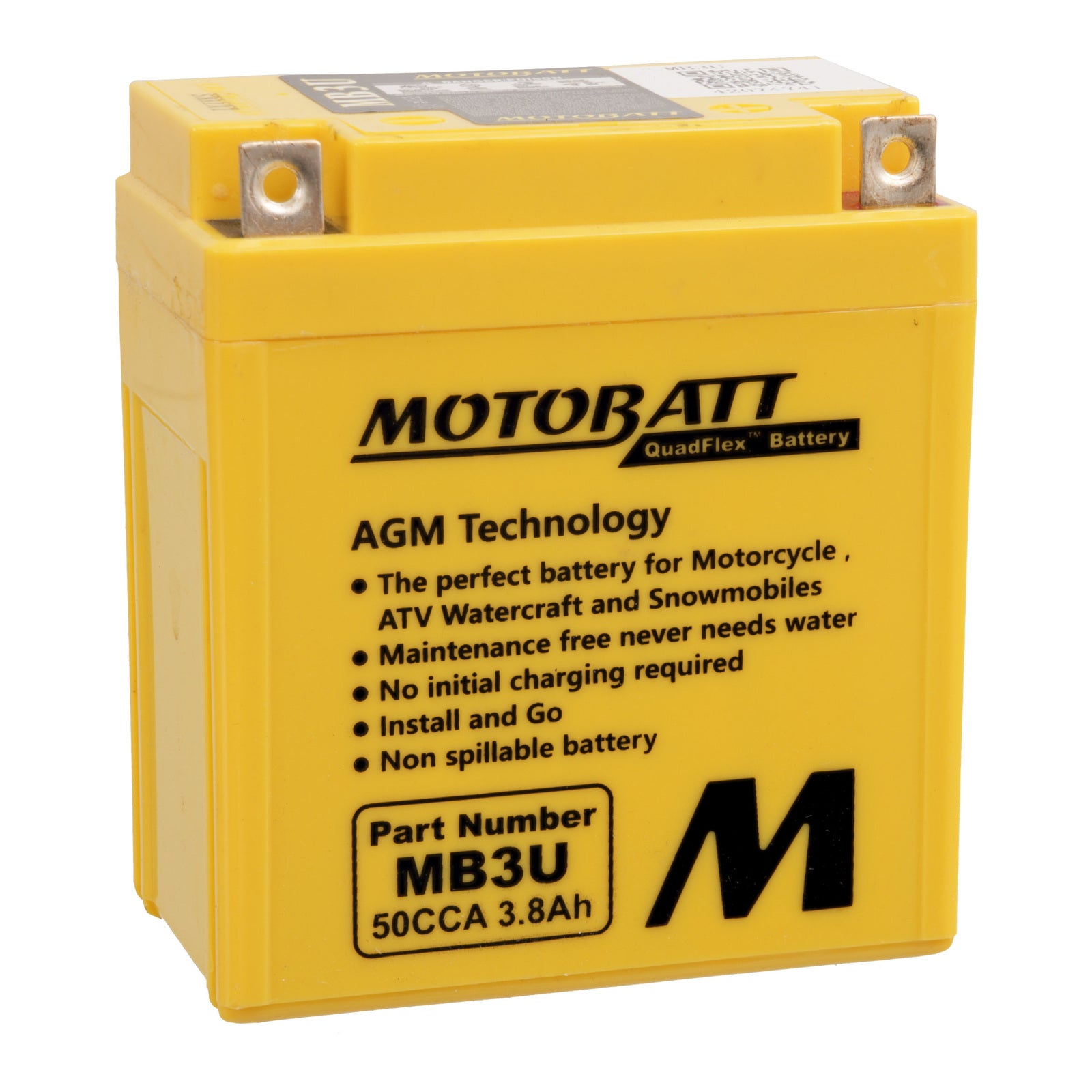 Motobatt Battery Quadflex AGM - MB3U