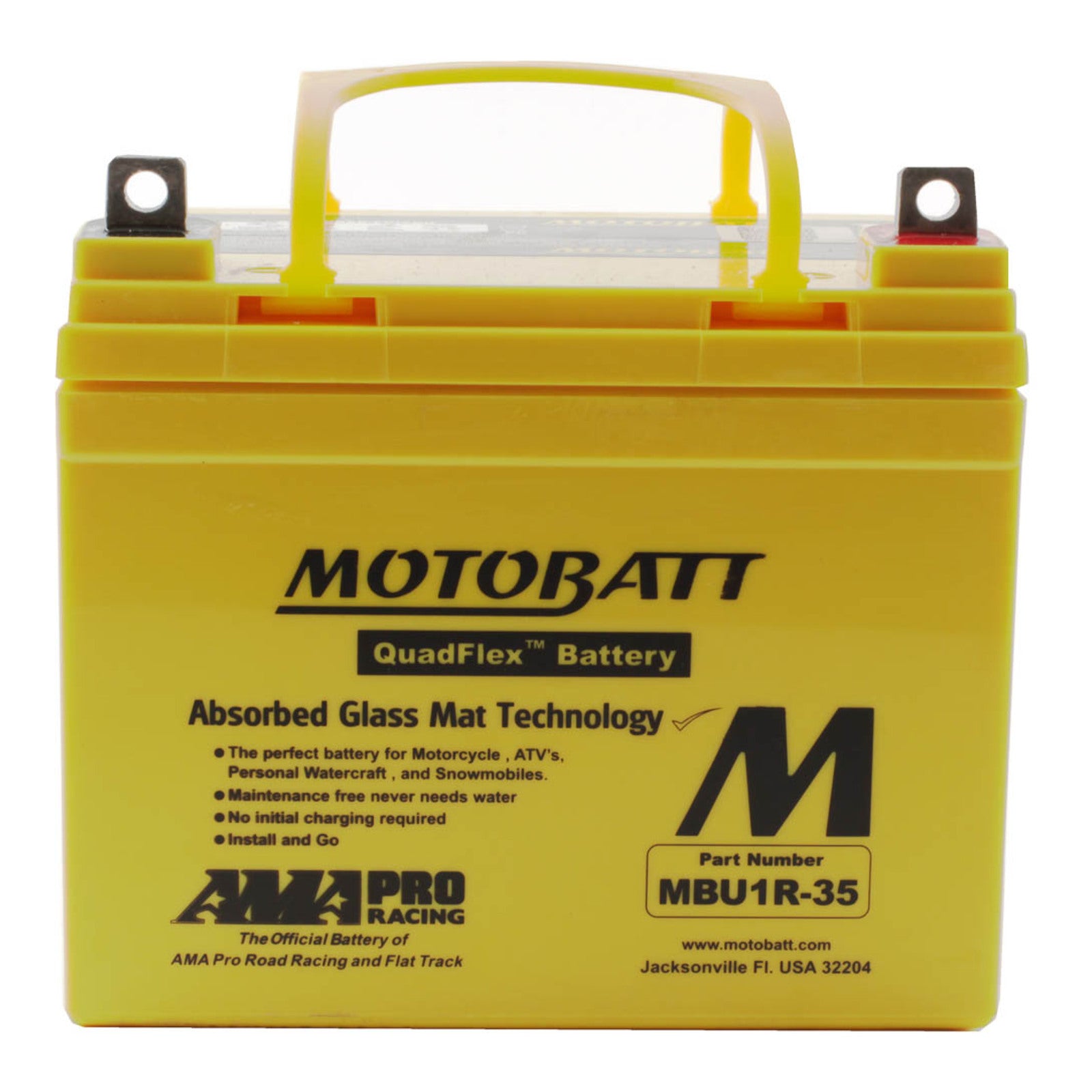 Motobatt Lug Type Terminal, Positive R/H MBU1R-35