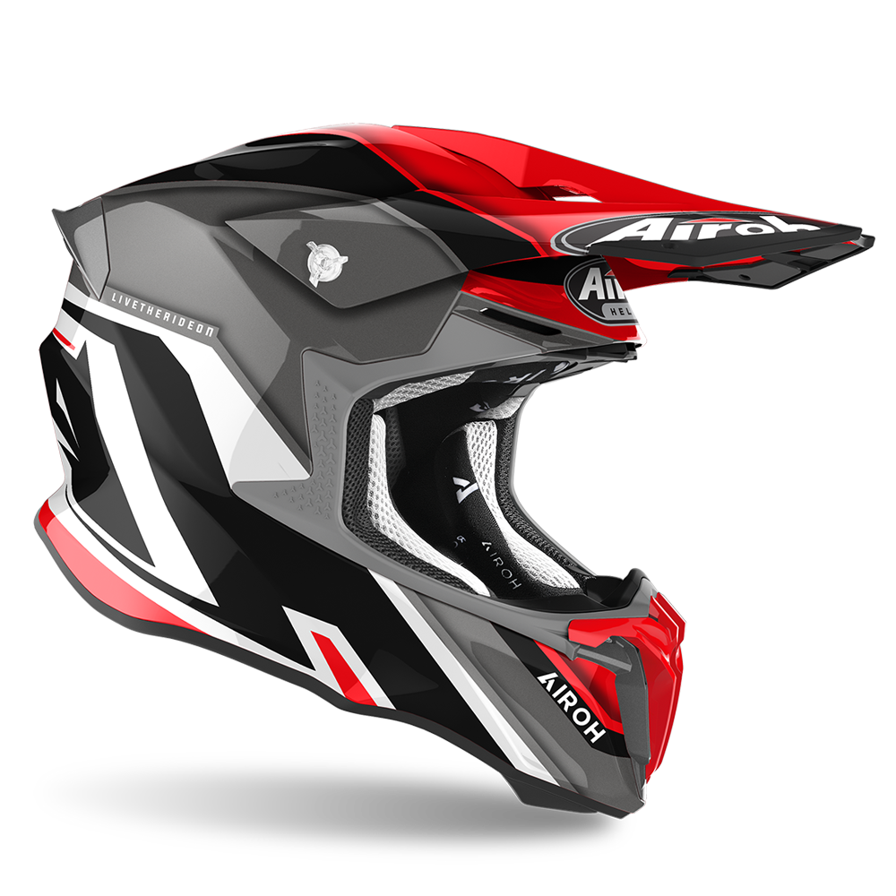 AIROH TWIST 2.0 'SHAKEN' RED GLOSS