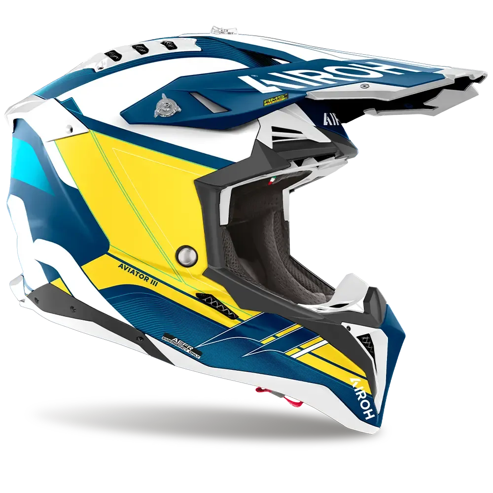 AIROH AVIATOR 3 SABER BLUE MATT