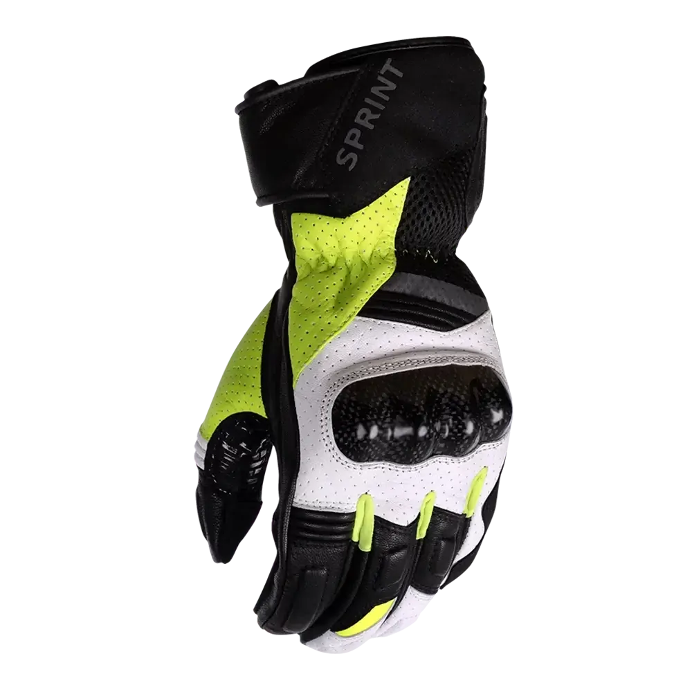 MOTODRY SPRINT GLOVES BLACK/YELLOW/WHITE