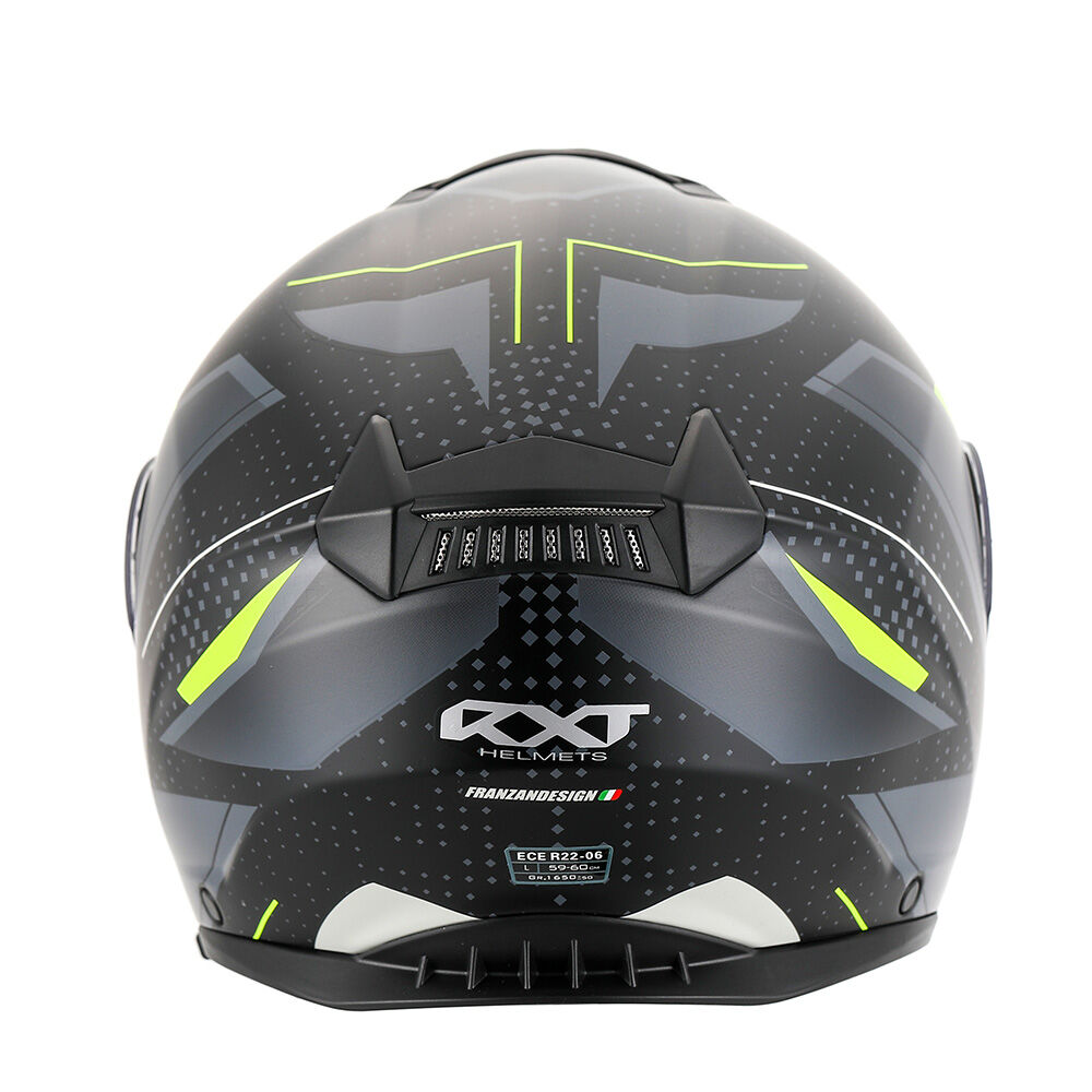 RXT 918 FLIP-UP FUSION MATT BLACK GREY FLURO