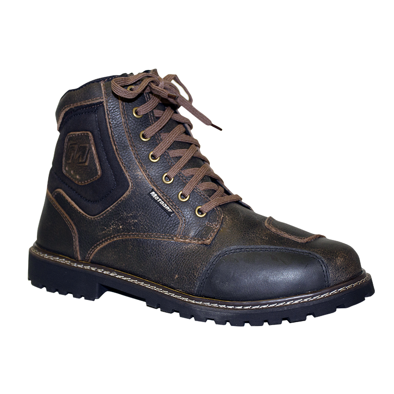 MOTODRY ROADSTER RUBBED BROWN/BLACK BOOTS