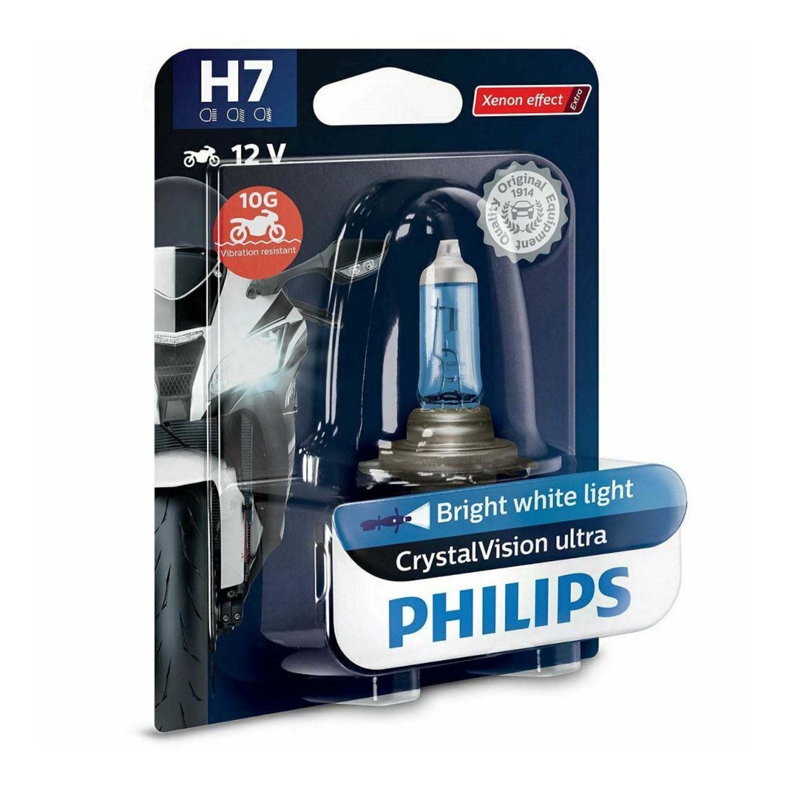 Philips Bulb H7 12972 CVU 12V 55W PX26d BW Crystal Vision