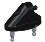 Rizoma Sport Mount L Mirror Adapter Black for Ducati 848/1098/1198 06-20