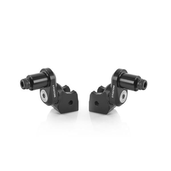 Rizoma Eccentric Rider Peg Adaptors Black for BMW R 1200 RS ABS 15-20