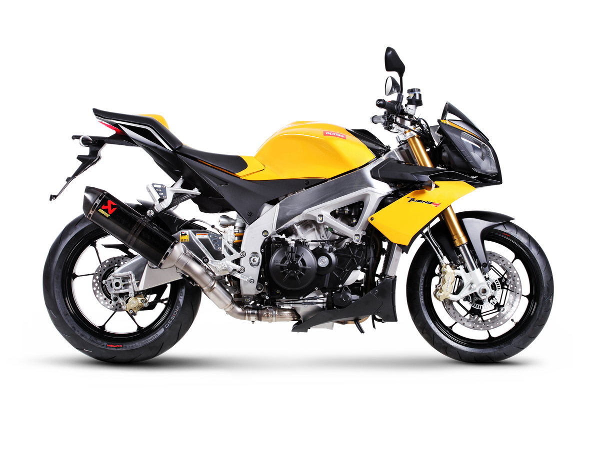 Akrapovic Slip-On Line Carbon Muffler System w/Carbon End Cap for Aprilia RSV4 09-14/Tuono V4 11-16 Akrapovic