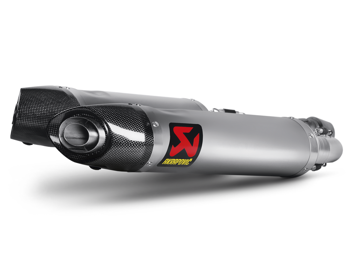 Akrapovic Slip-On Line Titanium Muffler System w/Carbon End Cap for Aprilia Shiver 750/GT 10-16 Akrapovic